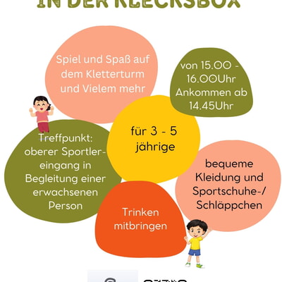 Indoorspielplatz f&uuml;r 3-5-j&auml;hrige in der Klecksbox 