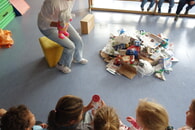Projekt zur M&uuml;lltrennung in Haus 1