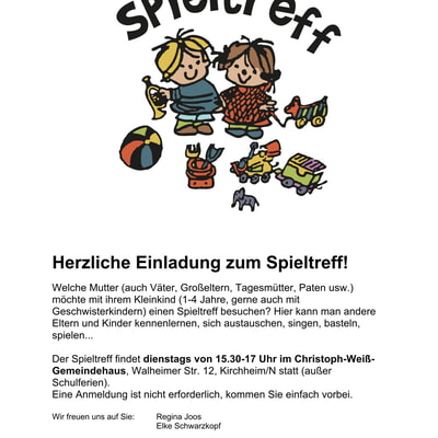 HERBSTFERIEN!!! Spieletreff f&uuml;r Kinder ab 12 Monate bis 4 Jahre 